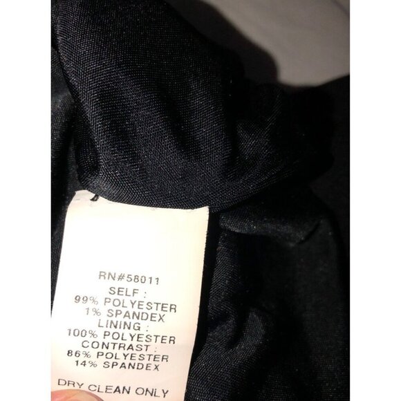 David Meister Little Black Dress Size 4 Sheer Top Short Sleeve Chic Classic USA - Picture 11 of 12